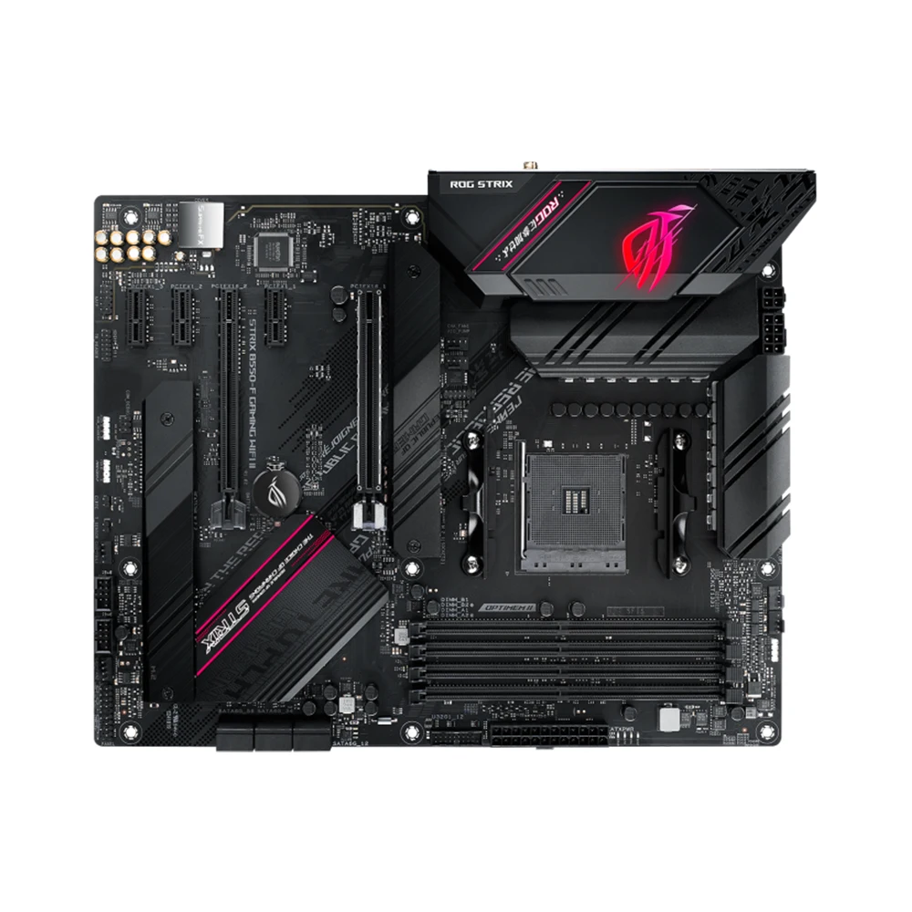 Imagem -04 - Placa-mãe Asus-rog Strix B550-f Gaming Wifi ii Amd B550 para Amd Am4 Suporta Amd Ryzen5000 Série 4000 3000 x Ddr4 Pci-e 4.0