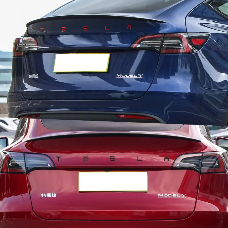 For Tesla Model 3 Model X Y S Auto Decal 3D ABS Car Emblem Styling Front Hood Rear Tailgate Trunk Decals Badge Sticker Accessory