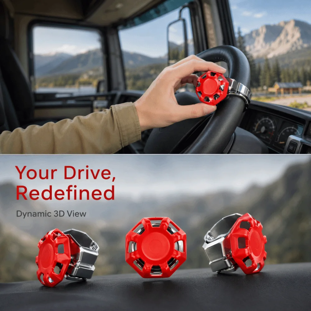 Multifunctional Steering Wheel Assist Ball Bearing Powerful Power Assist Ball High-End Versatile One-Handed Steering Gear