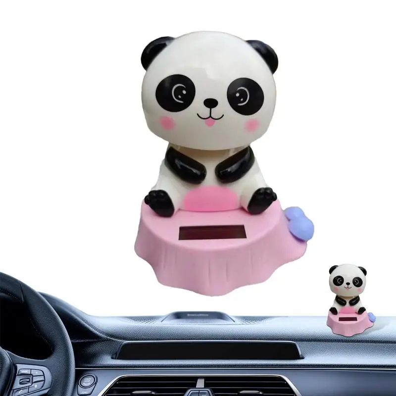 

Solar Dancing Toys Dancing Panda Doll Figure Cute Car Dashboard Doll Solar Powered Car Dashboard Dancing Doll Shaking Head Toy