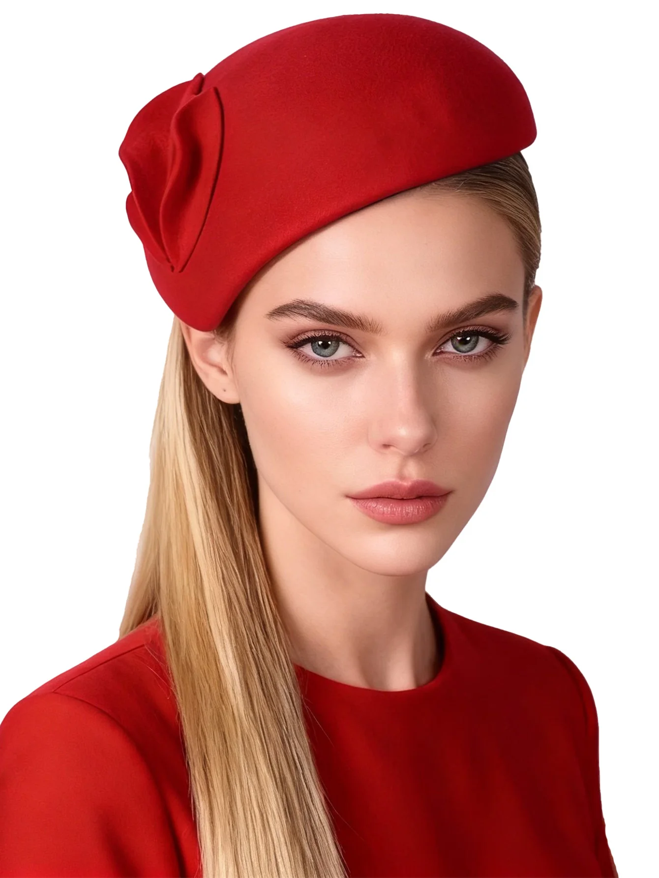 FS White Wool Felt Fascinator Hat For Women Ladies Pink Pillbox Hats Black Wedding Kentucky Derby Fedora Chapeau Femme Party Hat — zdjęcie 7