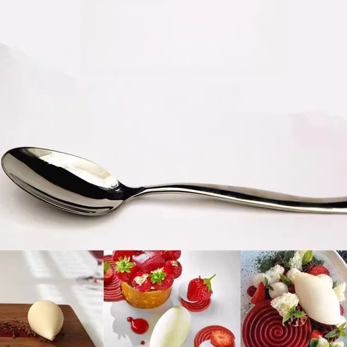 

Утолщенная премиальная ложка для оливок Briti Chef's Tool из нержавеющей стали 304, совок для мороженого, кухонная утварь, столовые приборы