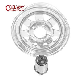 2pcs Chrome Replacement 80mm Metal Dust Cap Wheel Hub Trailer Bearing Grease Cover Caravan Boat RV Parts Accessories