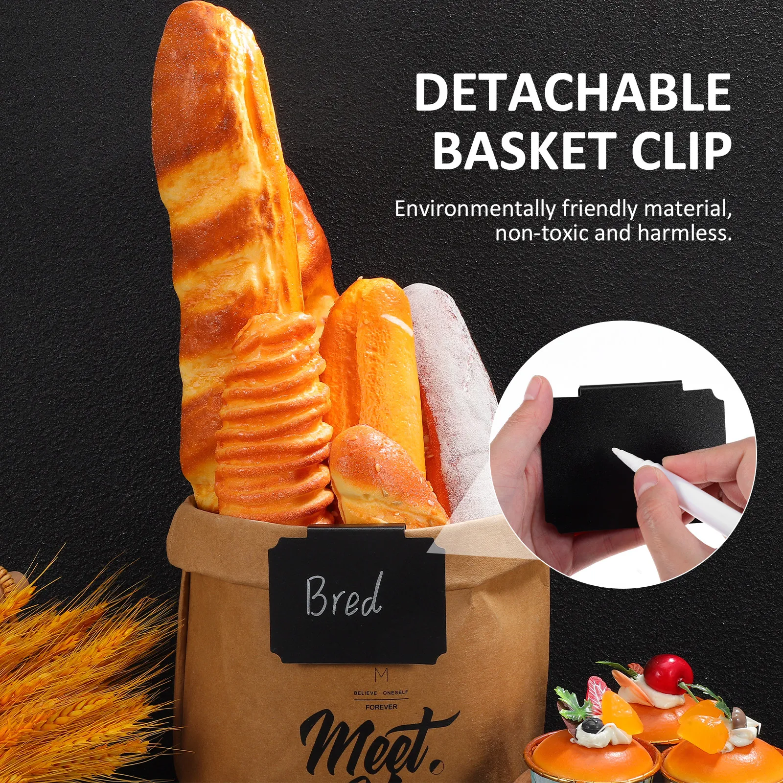 

12Pcs Multiuse Basket Labels Clip on for Storage Tote Pantry Tool Box Price Display Holder Function Basket Labels