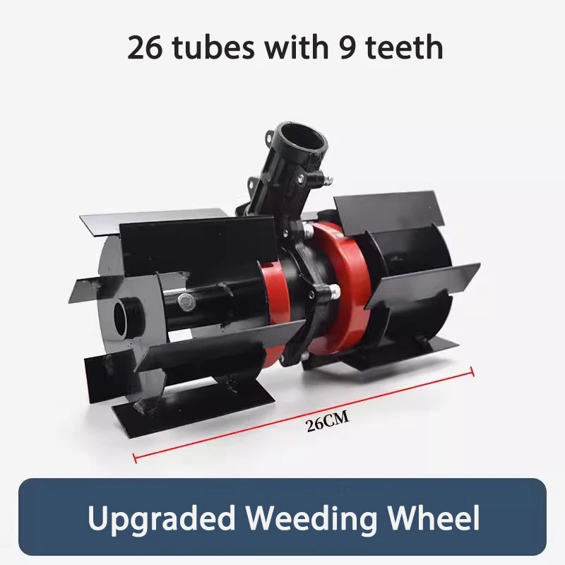 Inner Diameter 26mm 28mm 9 Teeth Mower Loosening Wheel Weeding Wheel Ditching wWheel Deep Tillage Wheel Accessories