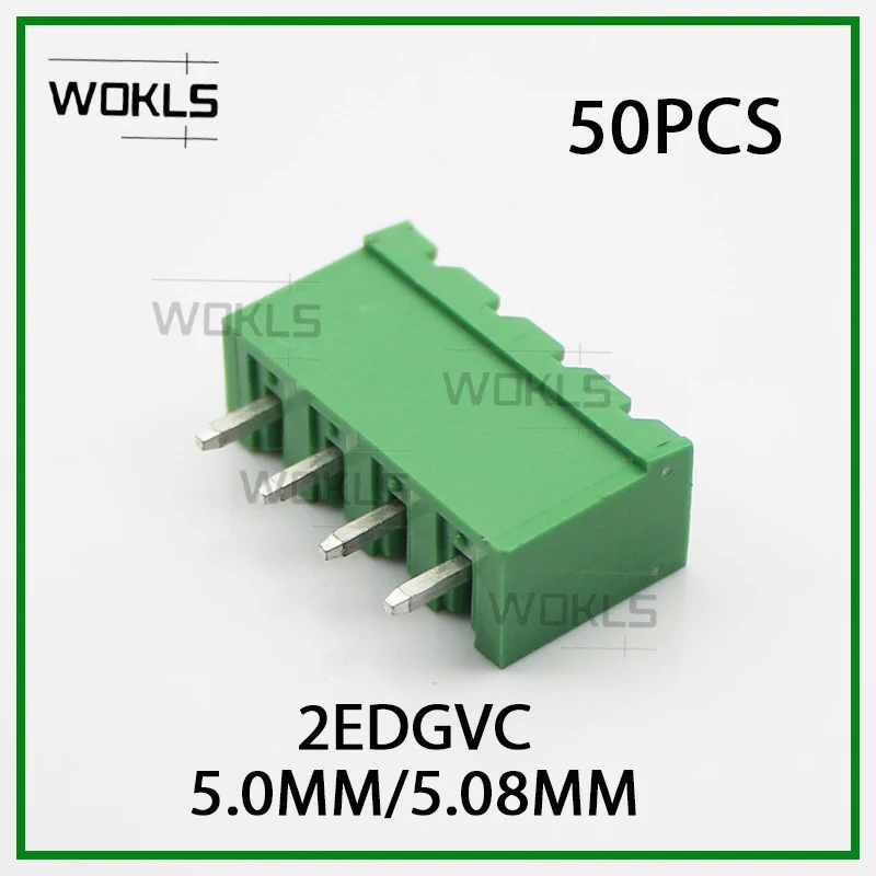 50PCS KF2EDGVC 5.08 5.0 2P 3P 4P 5P 6P 7P 8P 9P 10P 11P 12P PCB PLUG-IN TEMINAL BLOCK 2EDGV 5.08mm PIN MSTB 2,5 G PHOENIX DEGSON