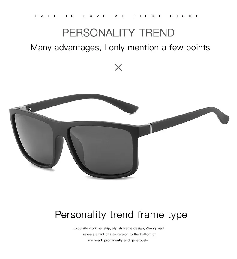 Designer Schwarze Lesebrille Sonnenbrille für Herren Fertiggestellte Korrekturbrille Presbyopie-Lesebrille Outdoor-Sonnenschutzbrille +1.5 +2.0 – Detail 5