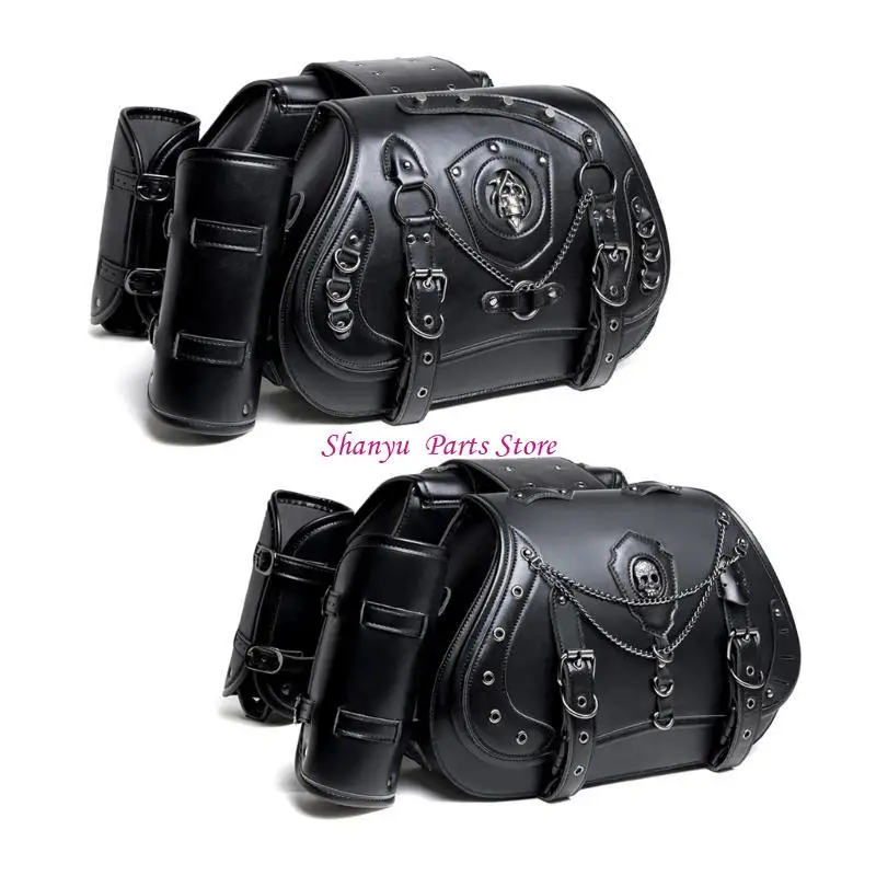 

Long Lasting Motorcycle Saddlebag PU Side Bag Upgrades for Bike & Travelers R6FB