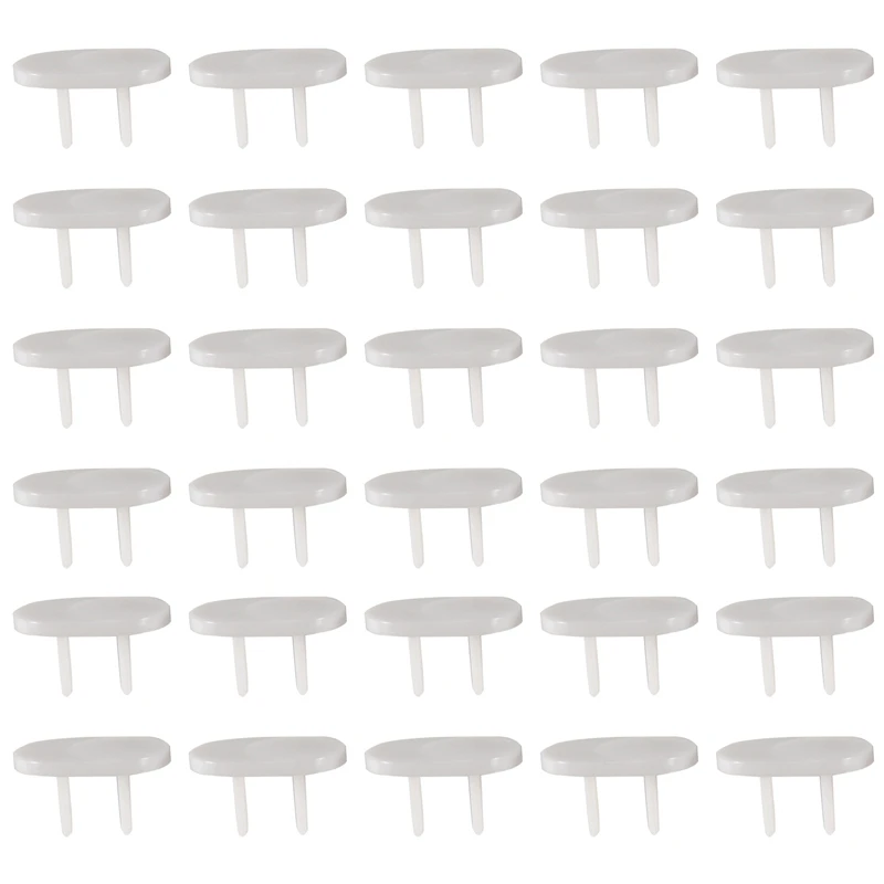 AA46 50Pcs Anti Electric Shock Plugs Protector Cover Cap Power Socket Electrical Outlet Baby Children Safety Guard Two Holes