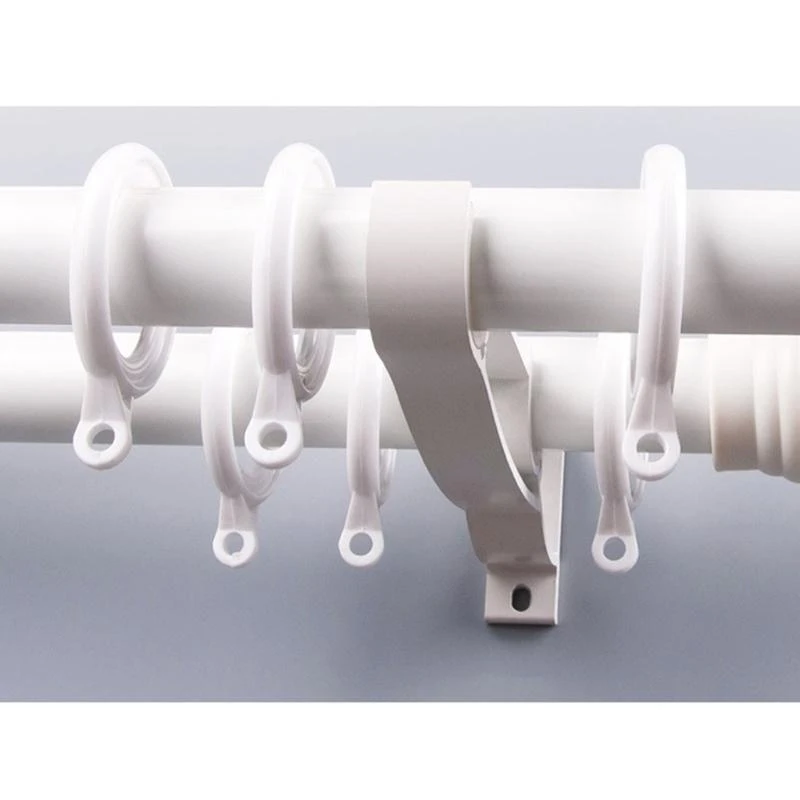 J2HB 1pc Double Curtain Rod Brackets Window Hardware Holder Home Decor