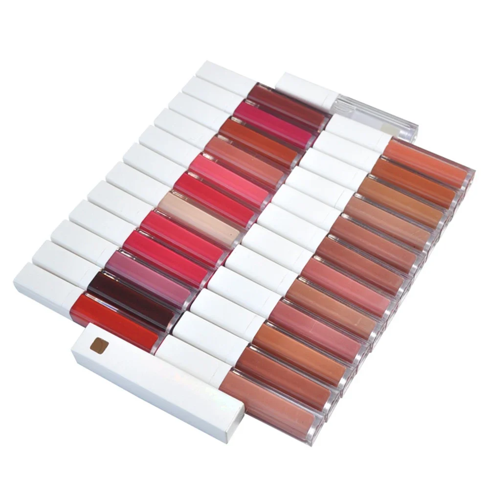 

Private Label 52-Color Lip Gloss Custom Logo Pigment Long Lasting Matte Non-stick Non-fading Waterproof Makeup Bulk Cruelty Free