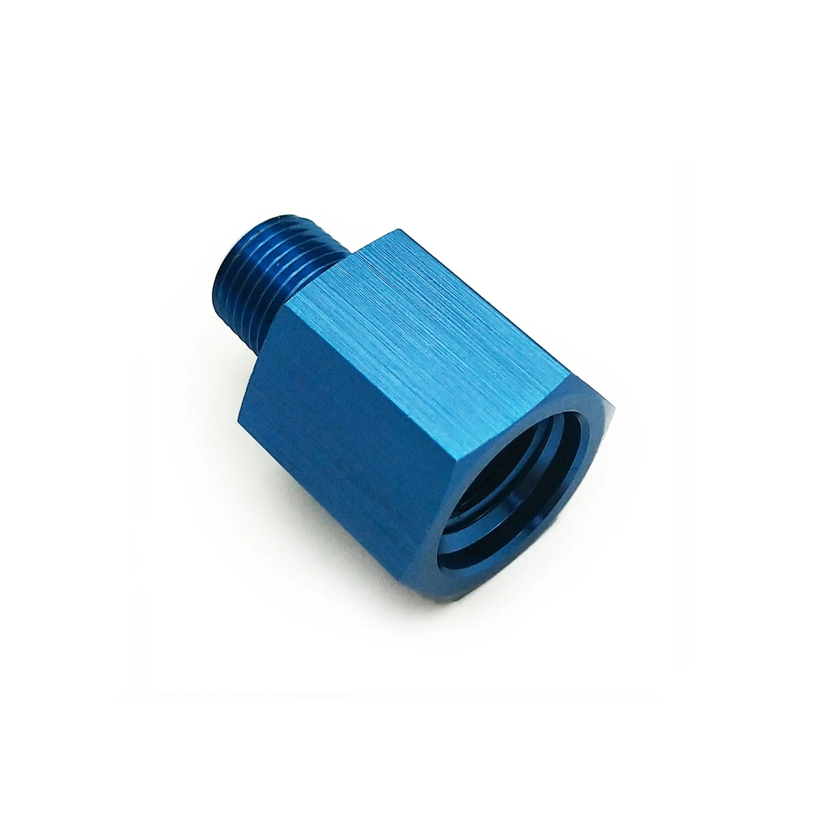 Aluminum M12x1.5 Female To 1/8NPT Male Fuel Oil Pressure Gauge Sensor Adapter Connector Fitting