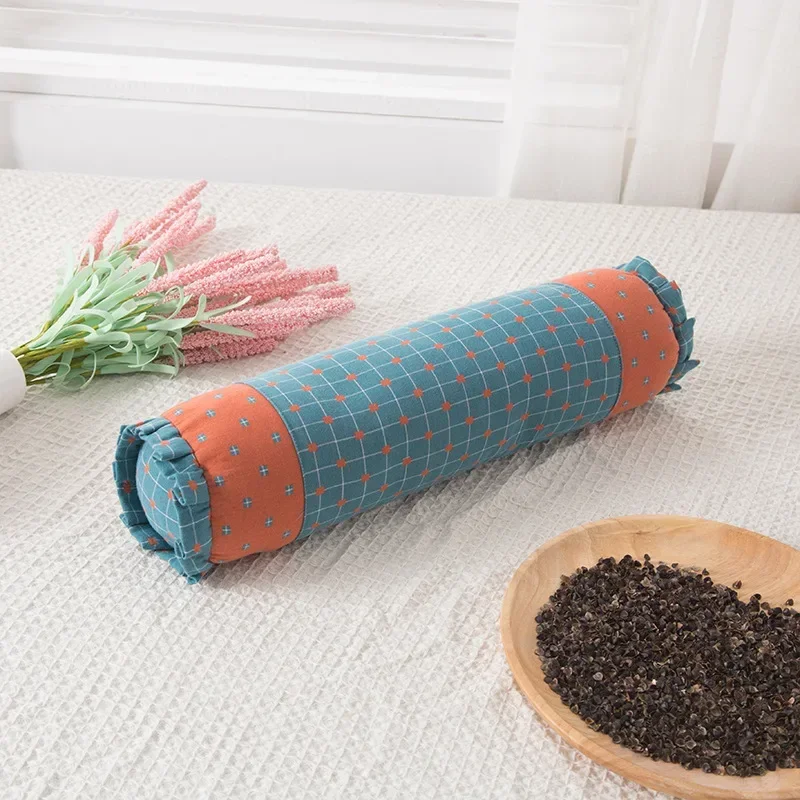 10x38cm Chinese Classical Flower Pattern Long Cylindrical Pillow Sofa Candy Shaped Cushion Cover Backrest Waist Pillow image 3