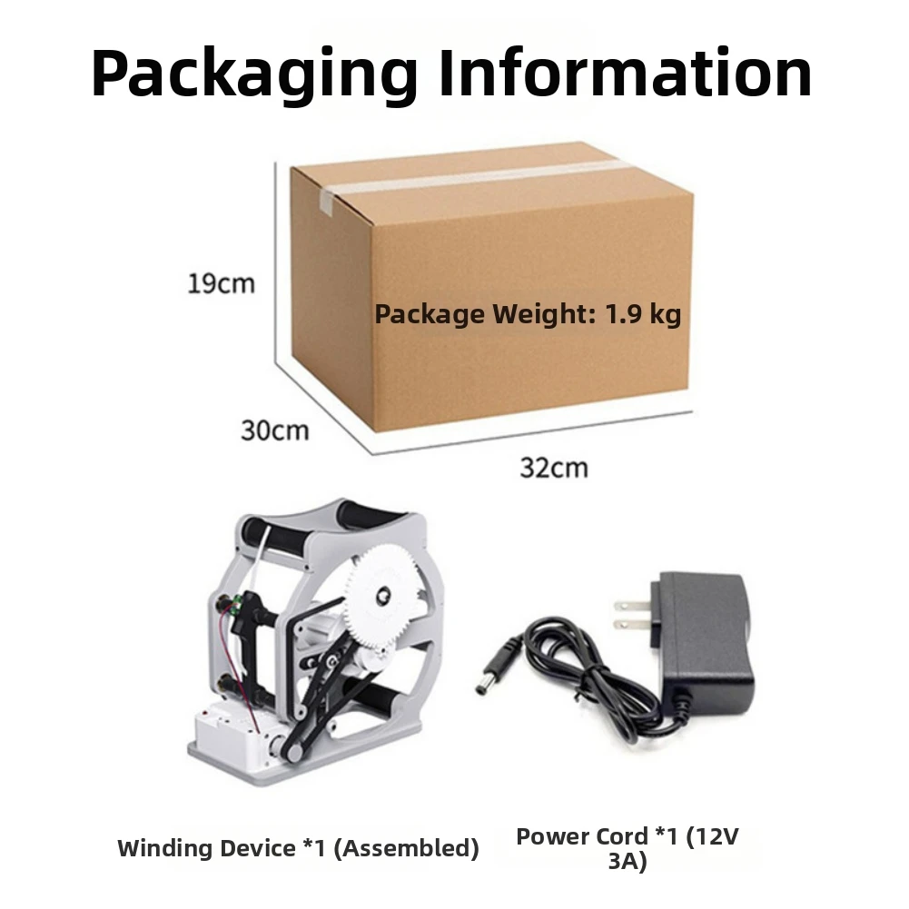 For 1kg Filament Spools 1kg Spool Winder Auto Stop Filament Winder For Precise Filament Coiling 27.5*25.5*13cm