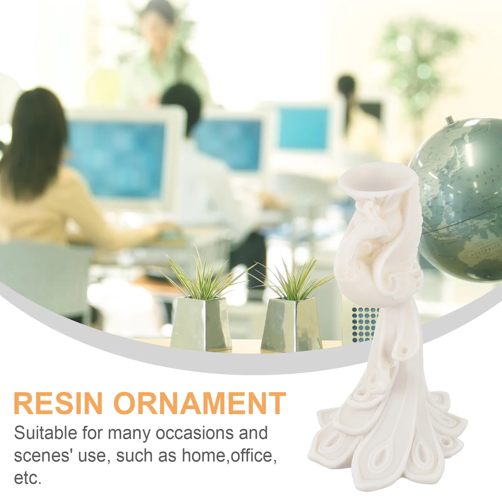 

Phoenix Crystal Balls Resin Base Elegant Design Decor for New Year Birthday Festival Practical Unique Style Room