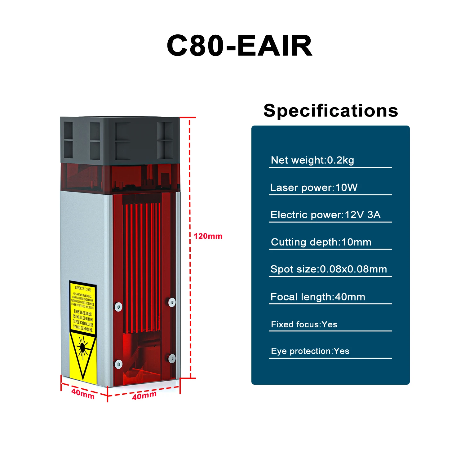 ZBAITU Đầu Laser Laser Mô Đun TLL Mới Nhất Diode Cho CNC Laser Enagraving Máy Gỗ Cắt Dụng Cụ Cắt