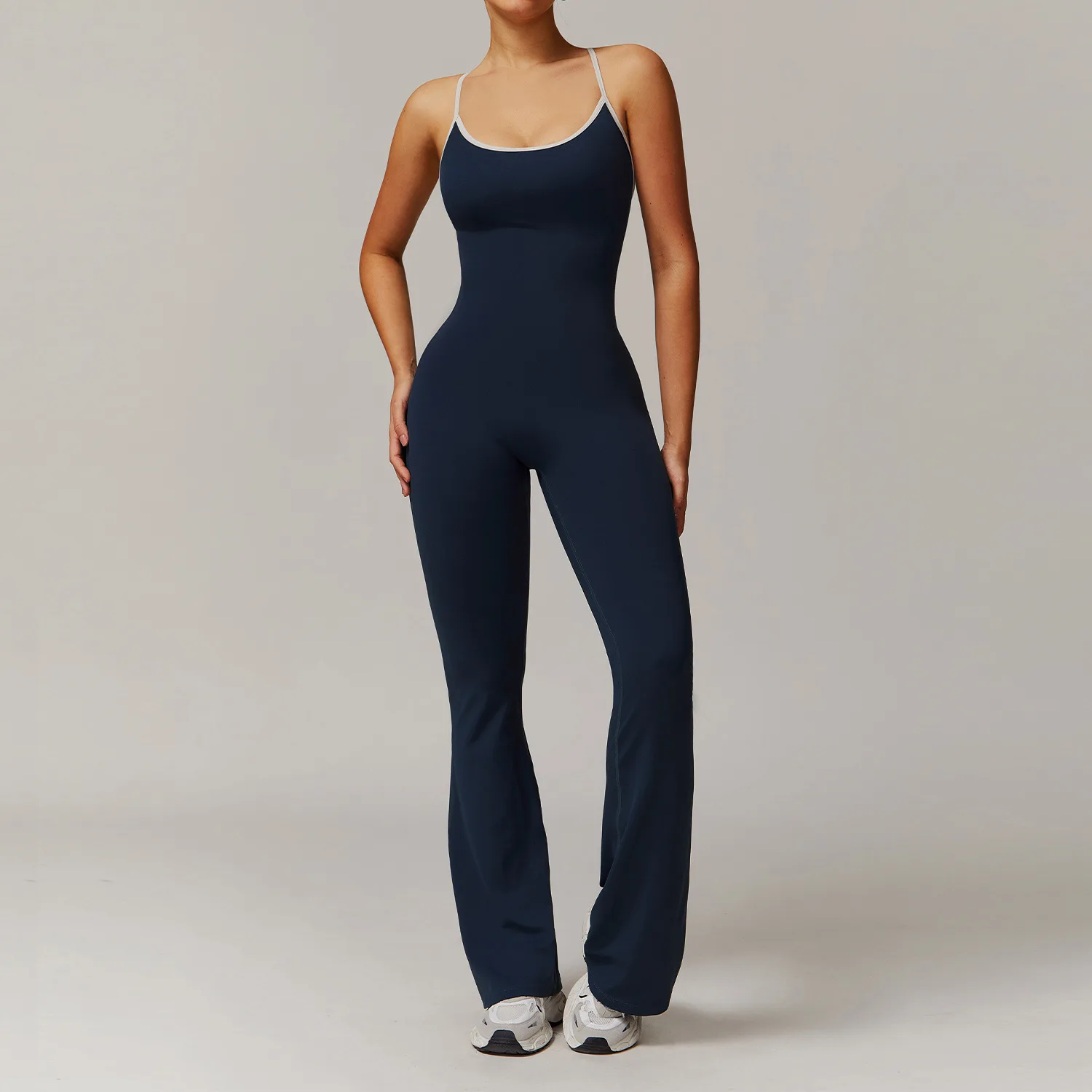 Sexy Back V Jumpsuit Gym Set Vrouwen Training Yoga Pak Sportkleding Vrouwen Sport Jumpsuit Fitness Rompertjes Stretch Workout Body