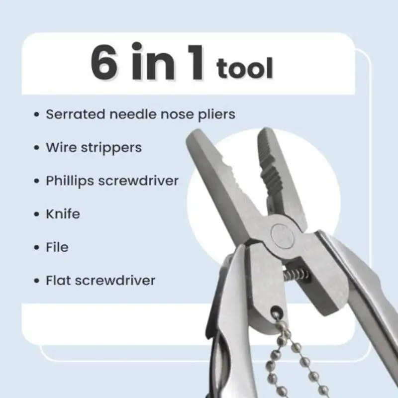 Multifunction Folding Pliers Camping Screwdriver Portable Kit Mini Turtle Back Keychain Tool Multi-Tool Pliers Outdoor Product