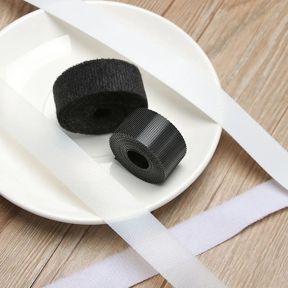 High Quality DIY Clothing Accessories 6/8/20mm Width Magic Tapes Sticker Paste Strap Clothes Fastener Tape Doll Sewing Stickers