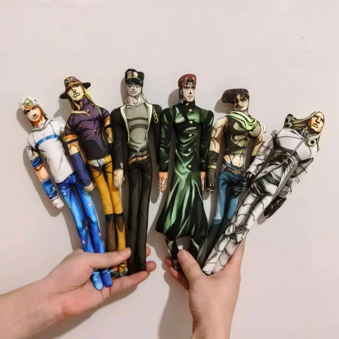 28cmJoJo Jotaro Kujo Joseph Joestar Gyro Zeppeli Johnny Joestar Stuffed Doll Abstract Wire Skeleton Cosplay Fans Collection Gift image 6