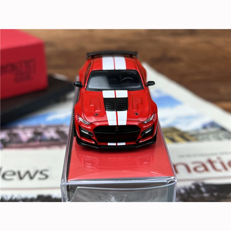 Spot MINI GT 1:64 Ford Mustang Shelby GT500 Alloy Sports Car Model Red Adult Classic Collection Static Display Gift Souvenir