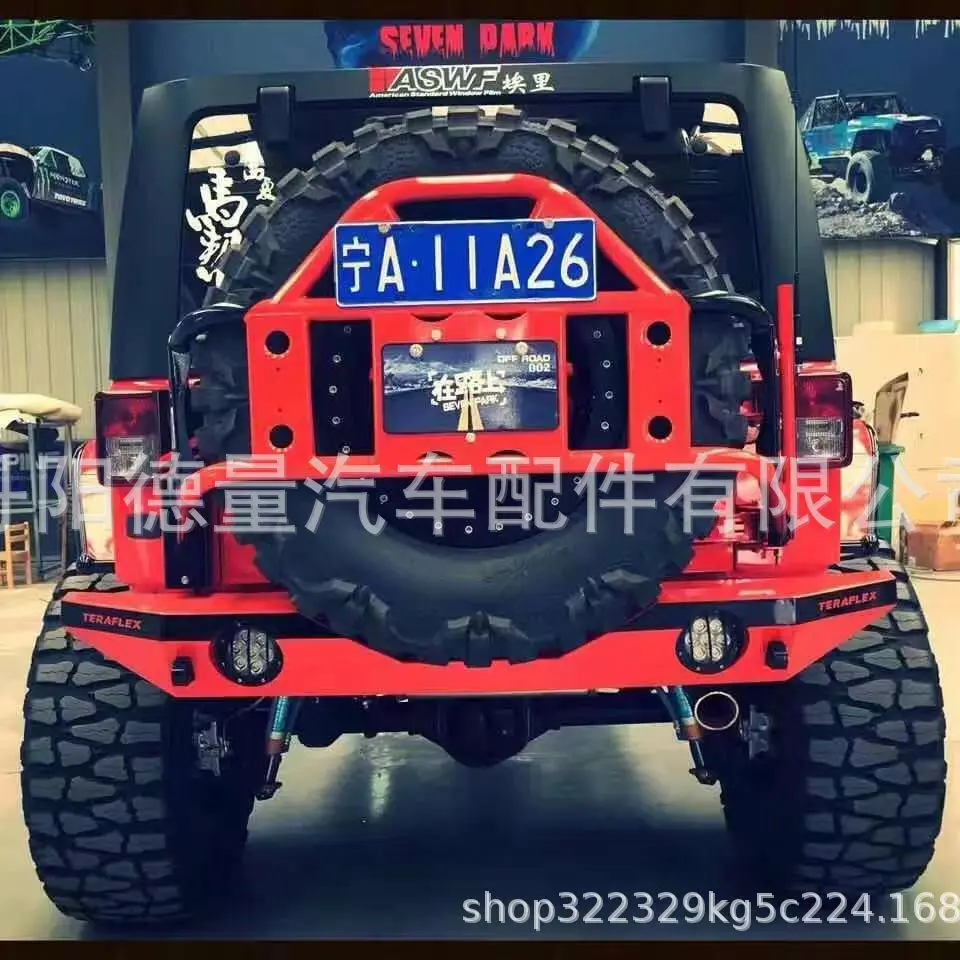 

Cross-border application 07-17JEEP Wrangler reinforced spare tire rack Defender spare tire rack JK Wrangler spare tire rack