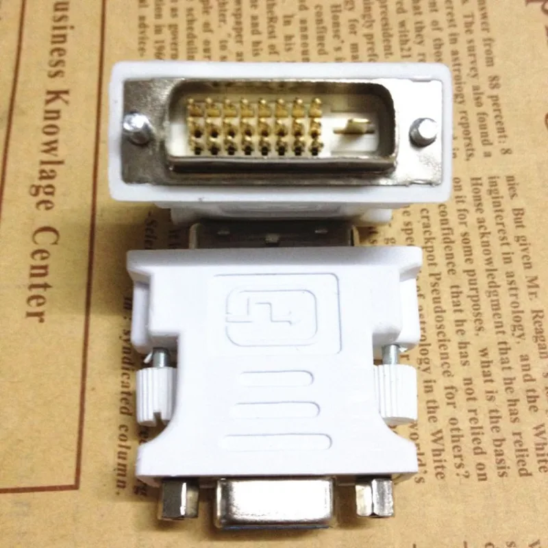 Cable convertidor DVI 24+1 a VGA para pantalla de monitor de tarjeta gráfica de computadora