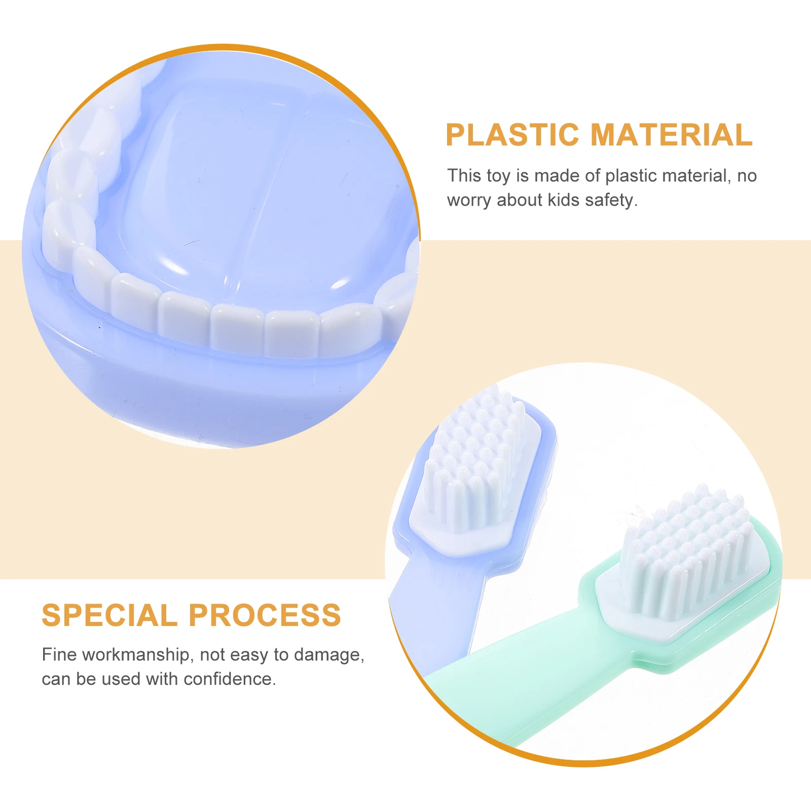 Ensemble de jeu de simulation de dentiste pour enfants, 2 ensembles, Kit de médecin de simulation à la mode avec boîte de rangement, encourage les mains et les yeux