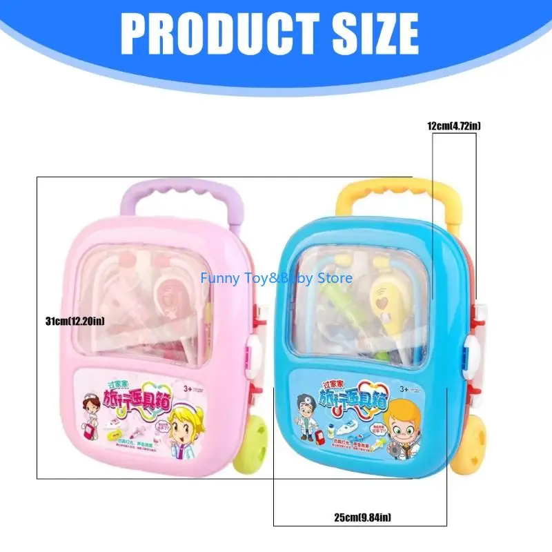 Interactive Doctor Pretend Play Toy Suitcase For Children Early Educational C90B