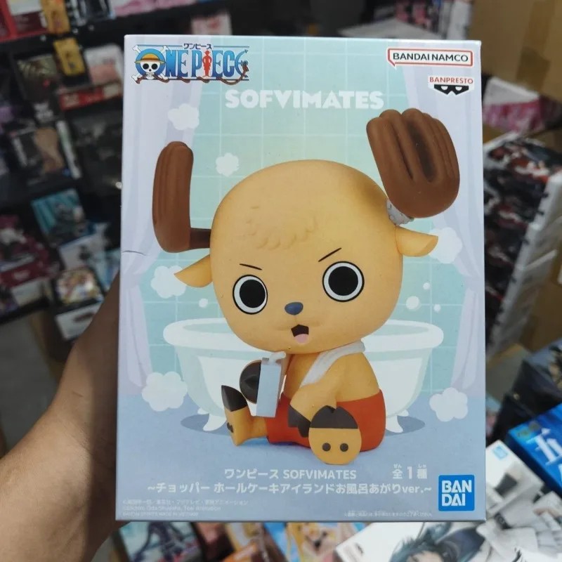 

BANDAI BANPRESTO SOFVIMATES Tony Tony Chopper-Белый торт Остров Купание Поза Фигурки Цельный Аниме Пластиковая Модель Комплект