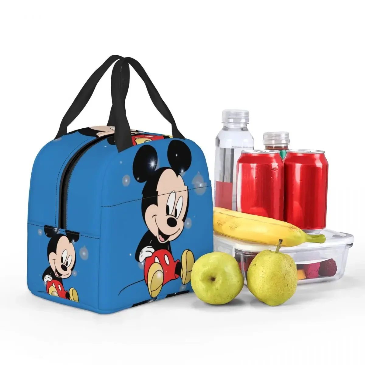 Strengthen Handles Bento Boxes Justin Leakproof Insulated  Mouse Cartoon Outdoor Travel Storage Bags Female