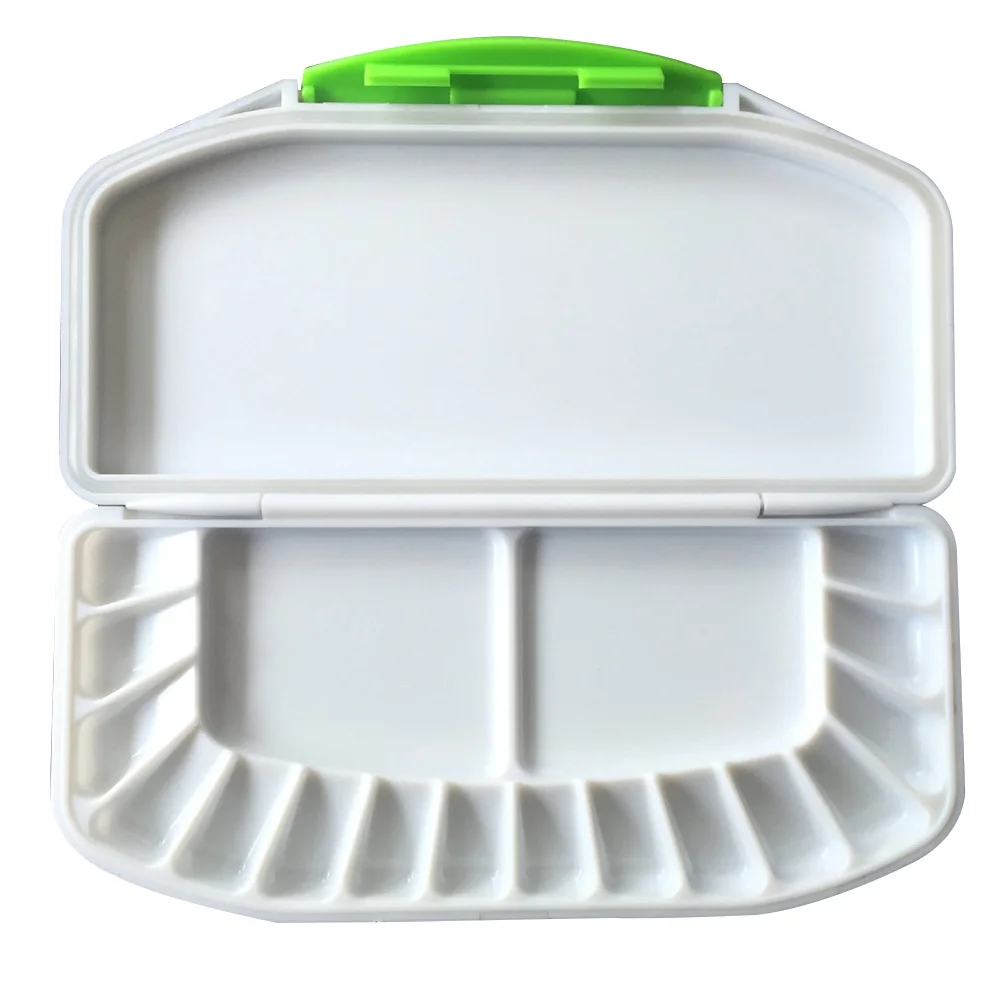 

Watercolor Palette Box Professional Abs Paint Storage For Artists Students Lightweight Stackable Color Mixing Tool