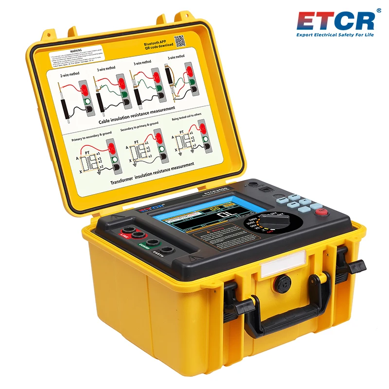 ETCR3500 ETCR3500B دقة قياس مقاومة العزل 50 فولت ~ 10 كيلو فولت 5.00GΩ ~ 10.0TΩ اختبار مقاومة العزل #3