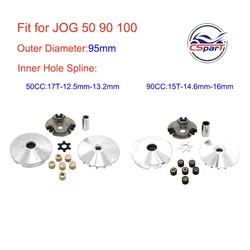 95MM 15T 17T Variator Kit JOG 50 90 100 1E50QMF 1E52QMG Tgb Verucci Qingli Vento Keeway Kazuma ATV Buggy Go Kart Scooter