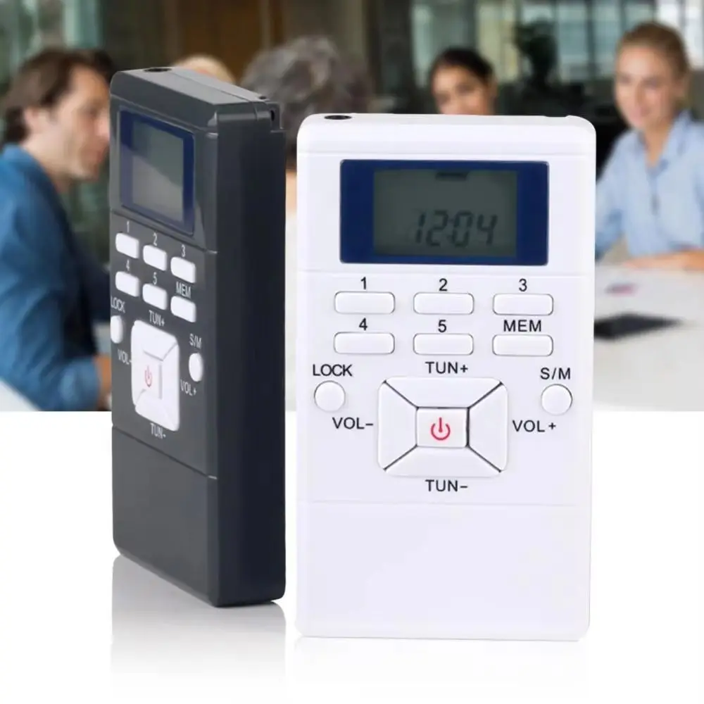 LCD Display Digital FM Radio Audio AF infrared Portable Receiver high sound quality FM (Frequency Modulation) Music Player