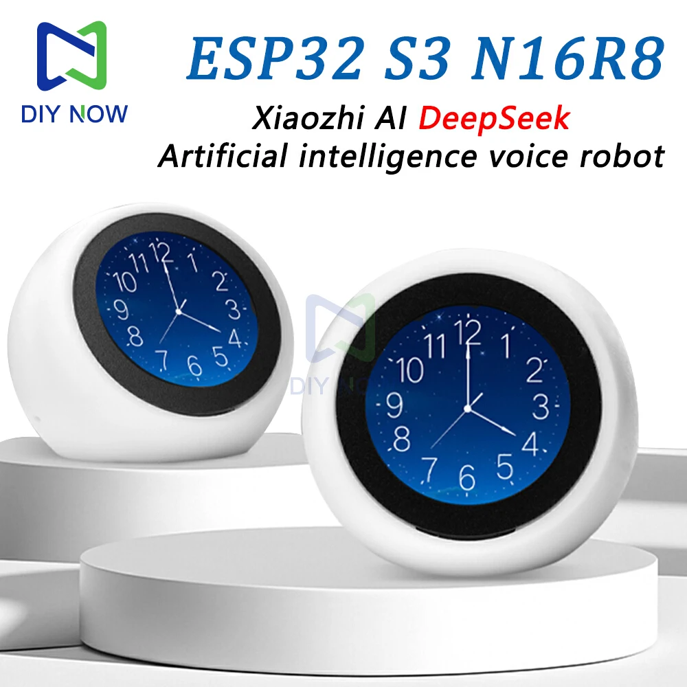 

ESP32 XiaoZhi DeepSeek AI Voice Chat Robot ESP32-S3 1.28 inch LCD N16R8 Development Board Astronaut Clock Desktop Ornament