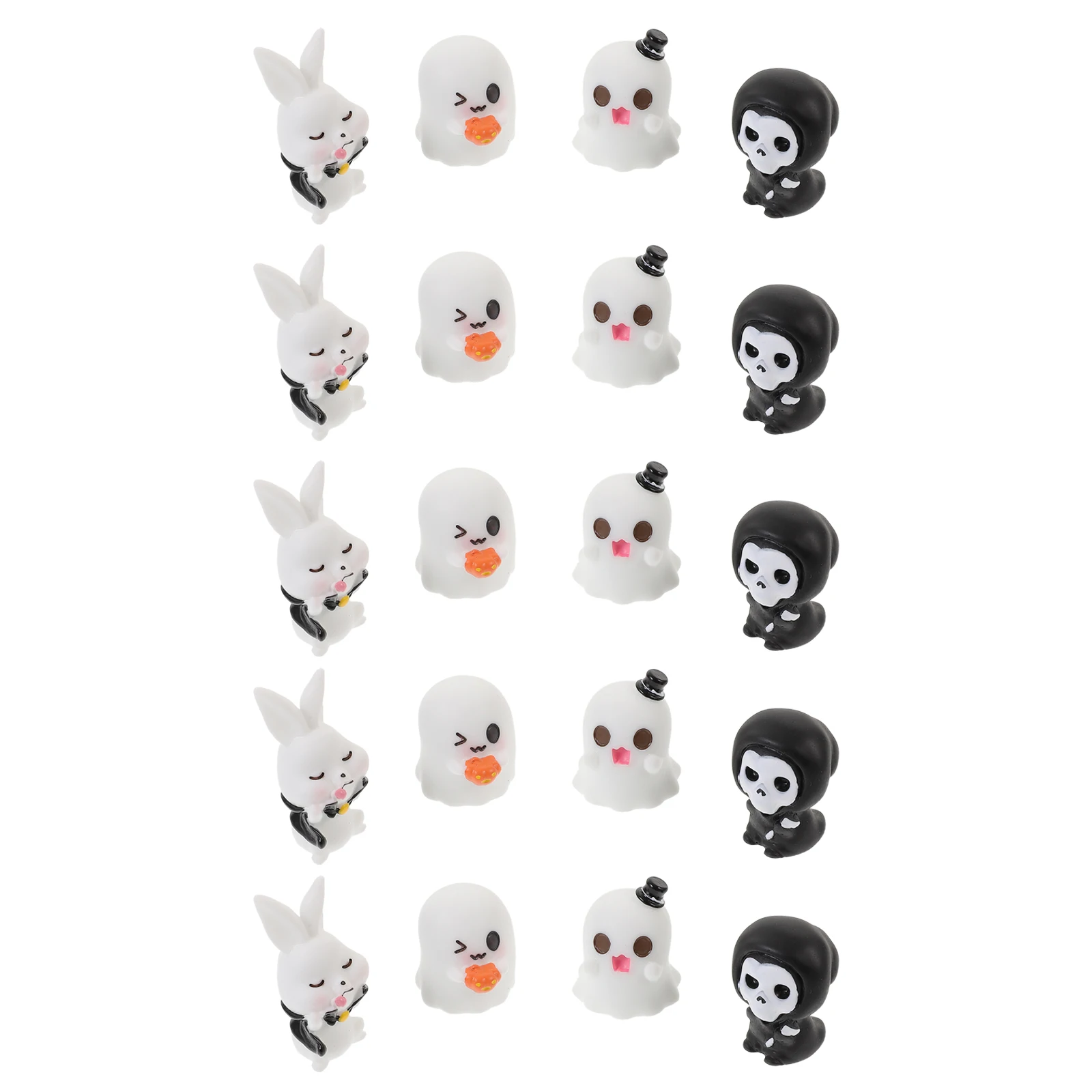 

20 Pcs Halloween Ornaments Pumpkin Decor Miniature Figurines Party Decorations Resin Baby