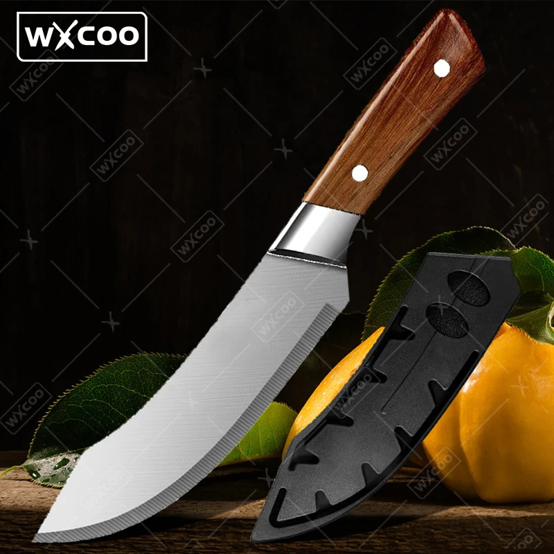 WXCOO Handgefertigte Küchenmesser aus Edelstahl, Fleischbeil, scharfes Ausbeinmesser, Schlachtung, Haut, Spaltmesser, Obstmesser