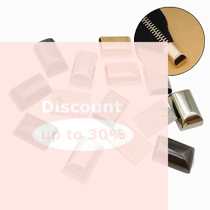 [10Pcs Metal Zipper Stopper Zipper Tail Clip Stop Tail Plug Head With Screw Diy Sewing Leather Hardware Craft]