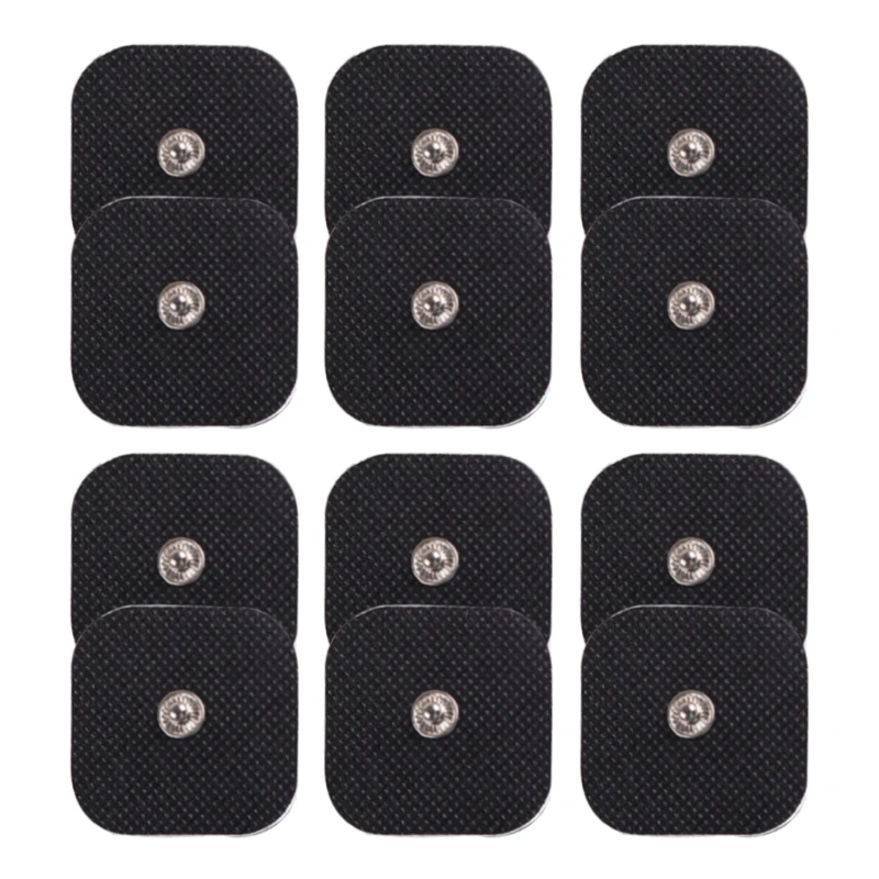 

10/20/30pcs Non-woven 4x4cm Snap On Replacement Electrode Pads For Tens Acupuncture Digital Machine Slimming Massager Therapy