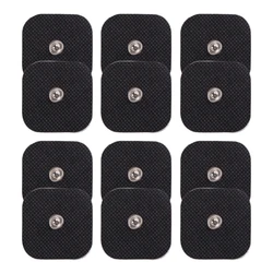 10/20/30pcs Non-woven 4x4cm Snap On Replacement Electrode Pads For Digital Machine Slimming Massager
