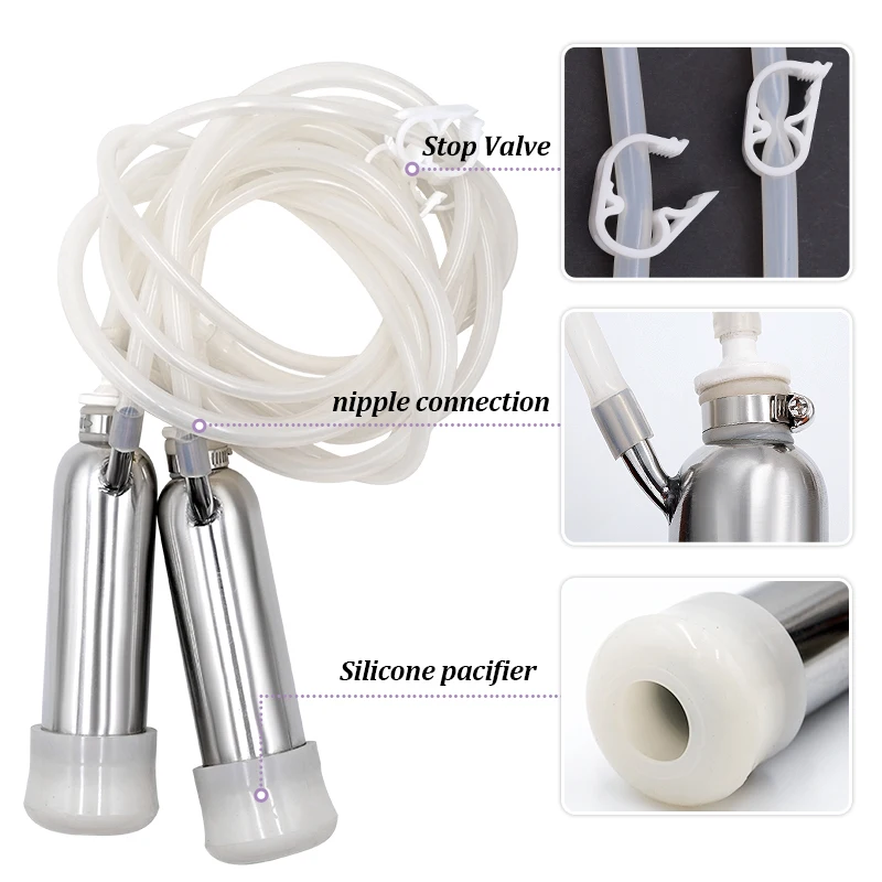 10L Cows Milking Machines Portable Chargeable Stainless Steel Cow Milk Sucking Milking Machine With Pulse