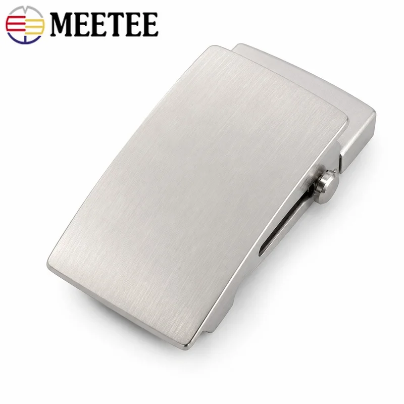 1Pc 36/39mm Stainless Steel Automatic Belt Buckle Toothless Roller Clasp for Men's Waistband Leather Strap Replacement Hardware