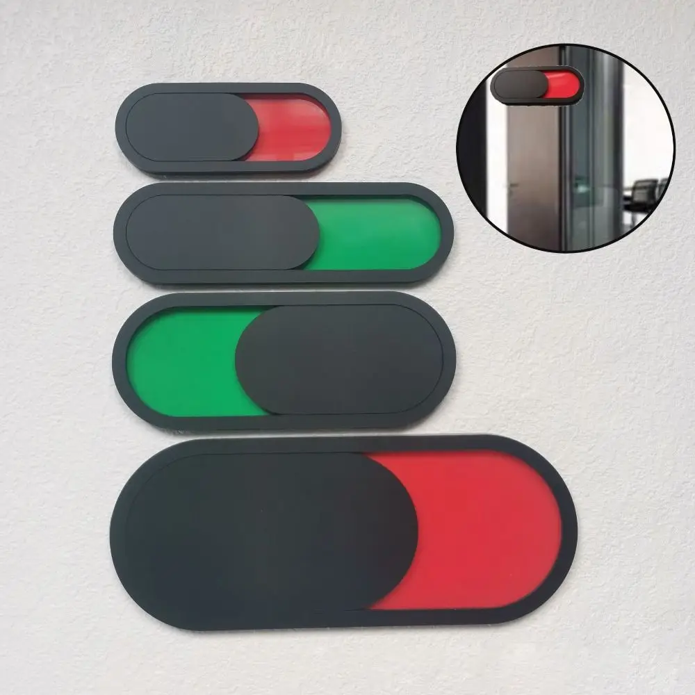 Waterproof Office Door Sign ABS VACANT OCCUPIED Hotel Bulletin Board Self adhesive Door Slider Signs Conference Room