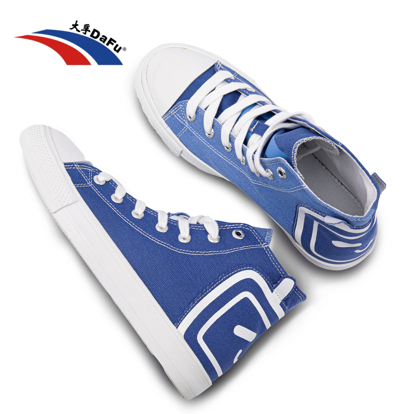 Dafu Shoes Mid Top Parkour New Blue Sneakers 0062.