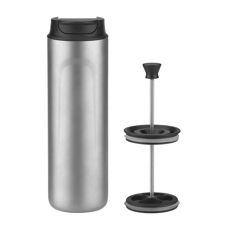 

Титановый кофейник French Press на 400 мл с крышкой для кемпинга, пеших прогулок, пикников и приготовления пищи
