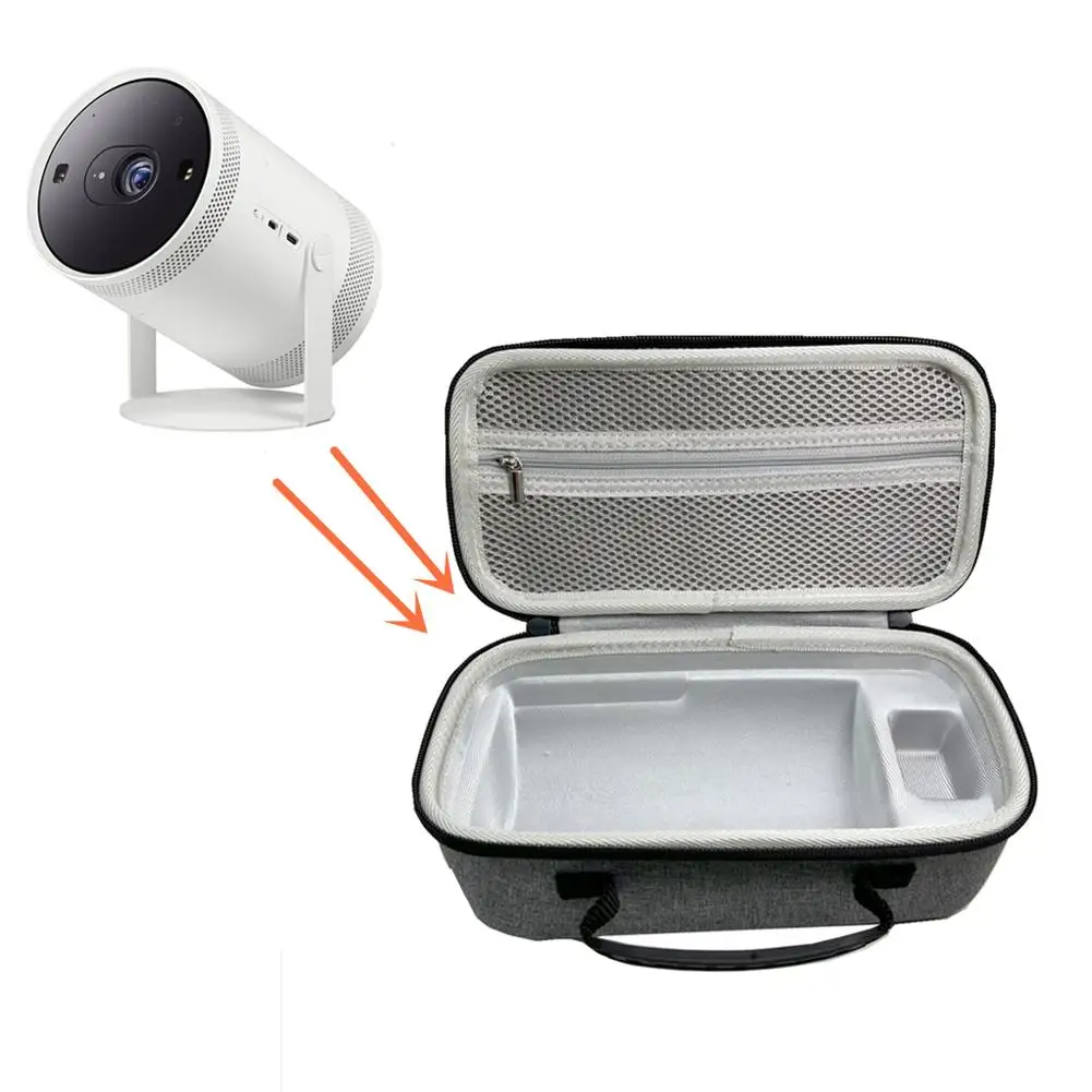 EVA Hard Travel Storage Case Compatible For 30"-100" The Freestyle / Anker Nebula Capsule 3 Projector Portable Handbag