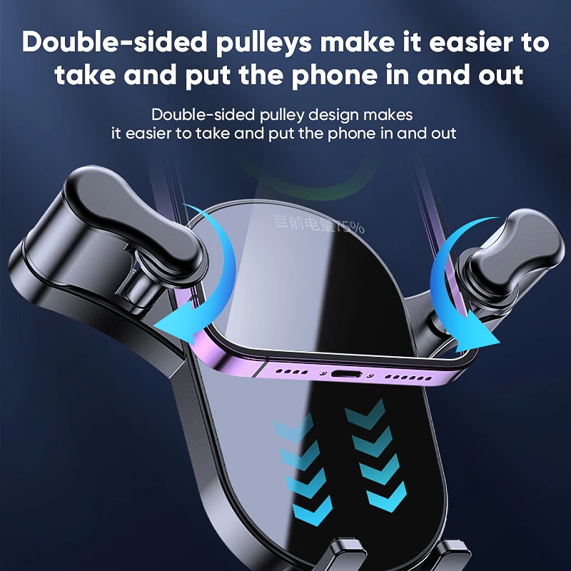 

Universal Car Hook Base Phone Holder for Car Air Vent Dashboard Mobile Phone Navigation Bracket Anti-drop Phone Car Stand Holder