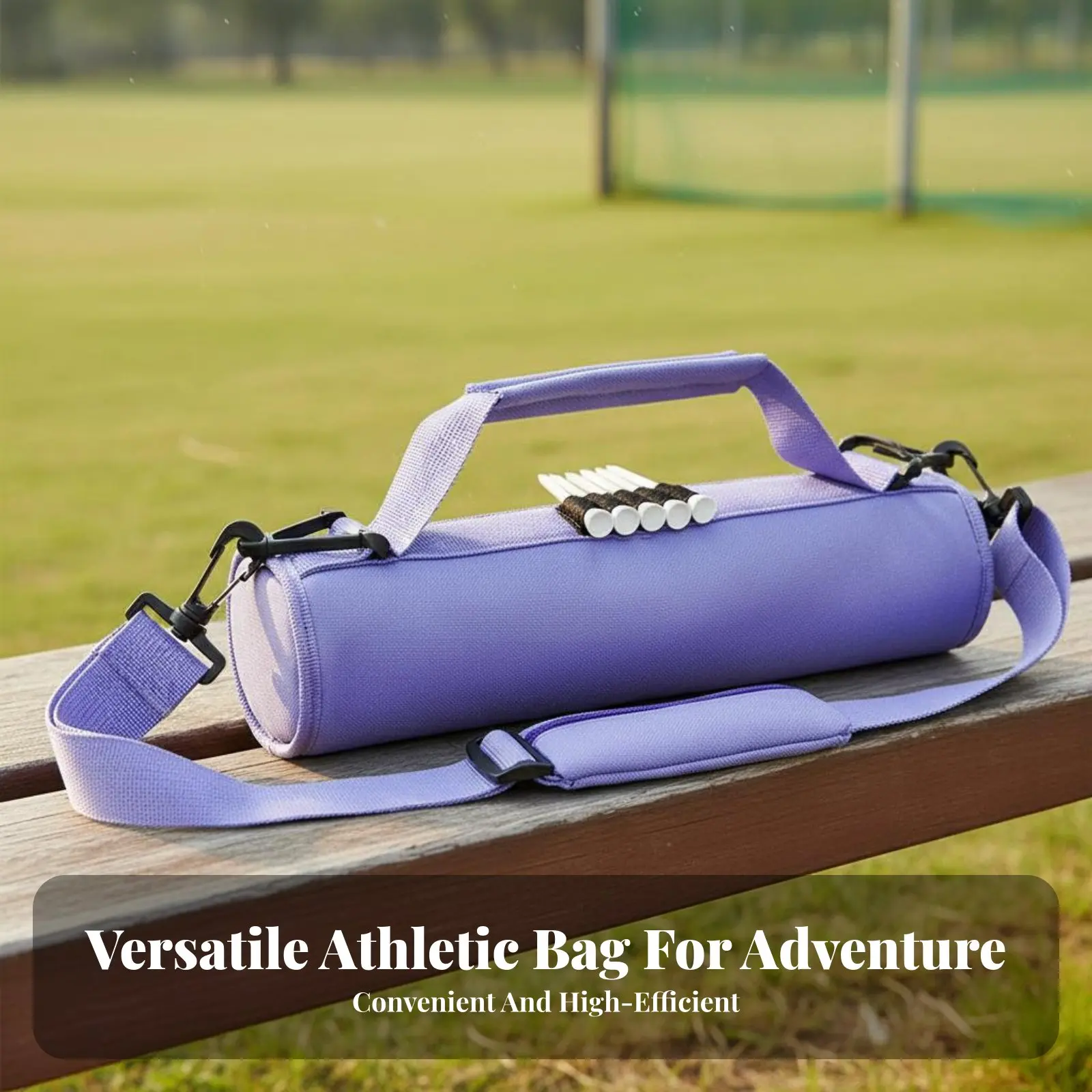 Sunday Sporting Bag Adjustable Strap Lightweight Practice Bag Lightweight Sporting Club Shoulder Strap Sturdy Construction Hook