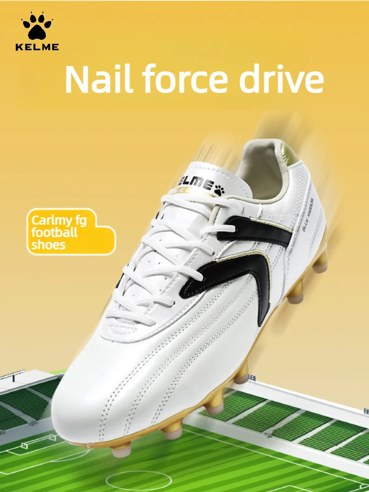 

Kelme Men's Fg Football Shoes Natural Grass Adult And Youth Professional Training Competition Long Nail Football Boots